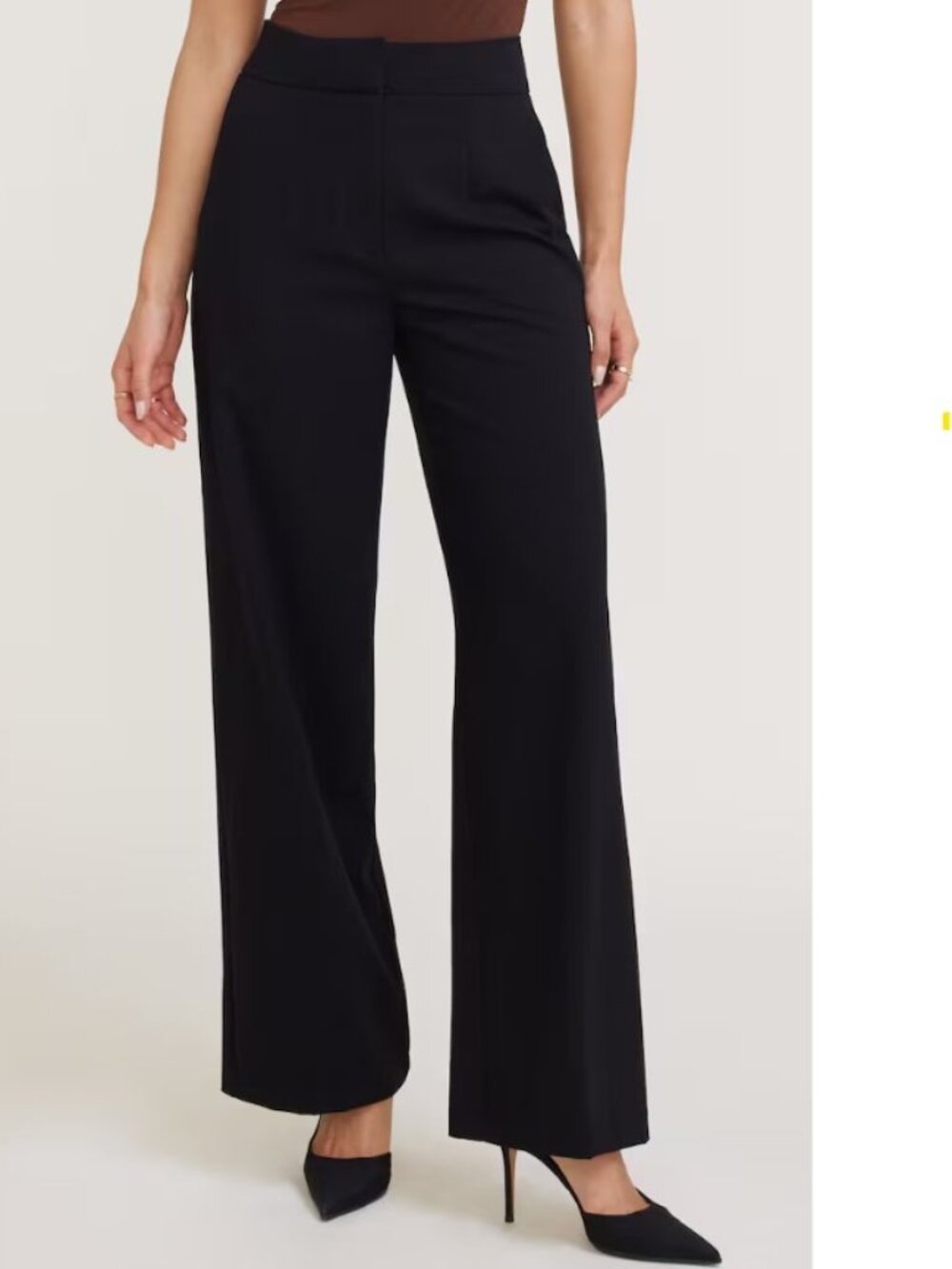 Dynamite Yasmin Straight Leg Pants in Jet Black - Size 6